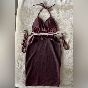 Two piece skirt set size small.